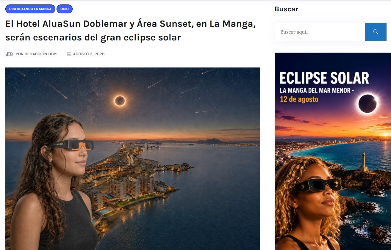 Diario de La Manga: el eclipse solar suma una nueva experiencia exclusiva en La Manga tras agotarse el primer evento
